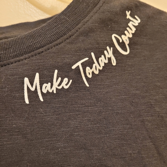 Athletic Works Make Today Count Black Long Sleeve Crop Top Size XL - Picture 3 of 6